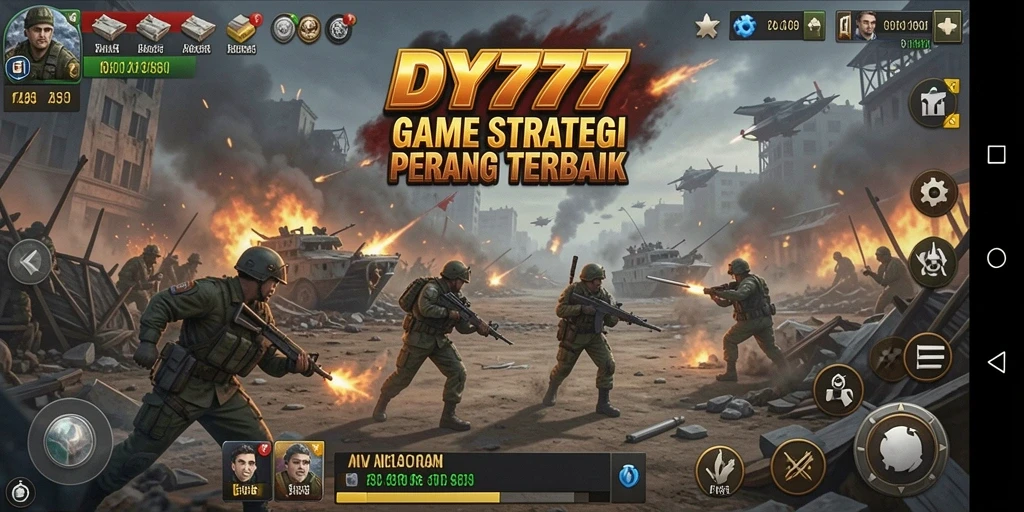 Screenshot DI777 menunjukkan pertempuran strategis yang mendebarkan.