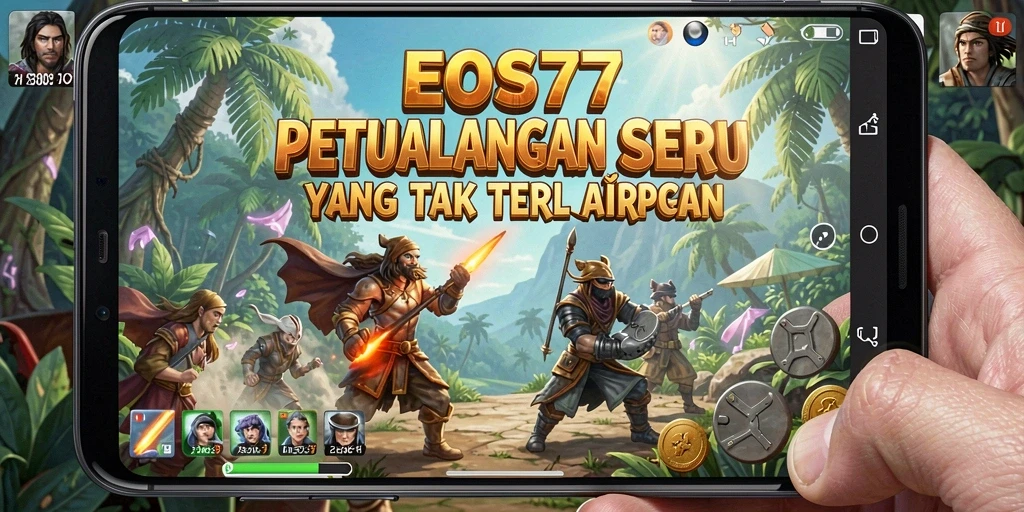 Tampilan gameplay EOS77 yang penuh aksi dan petualangan seru.