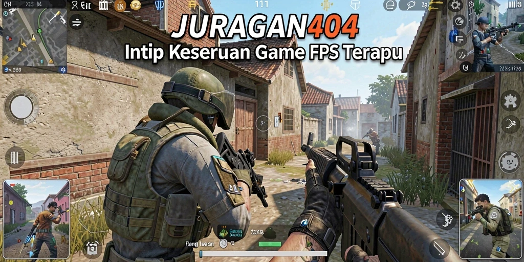 Screenshot menampilkan momen menegangkan dalam pertarungan FPS.
