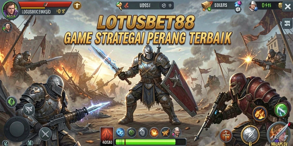 Screenshot LOTUSBET88 menampilkan pertarungan strategis yang seru.