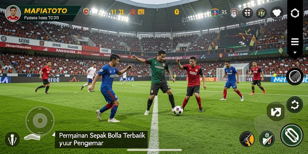 Tampilan gameplay MAFIATOTO dengan aksi seru di lapangan.