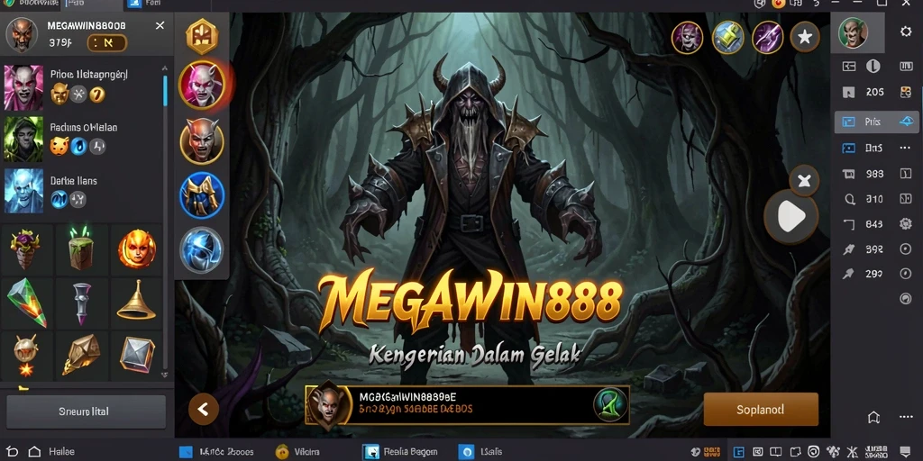 Tangkapan layar gameplay menyeramkan dari MEGAWIN888 yang menunjukkan suasana mencekam.