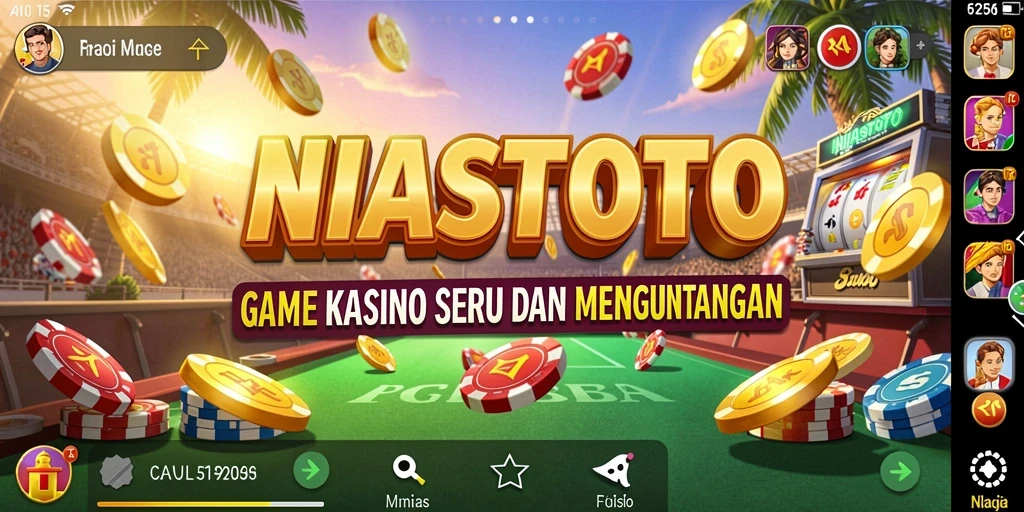 Tampilan grafis menawan saat bermain Kasino di NIASTOTO.
