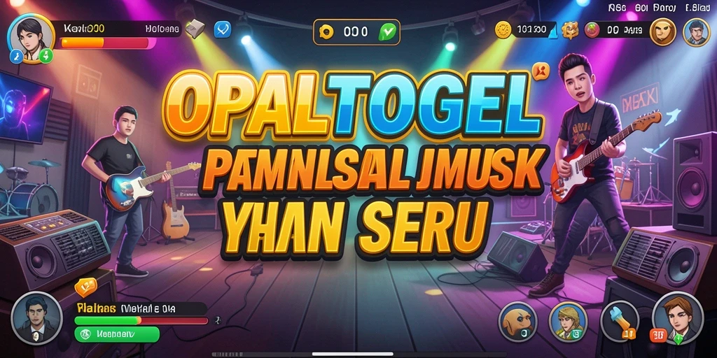 Tampilan gameplay seru OPALTOGEL dengan kombinasi musik interaktif.