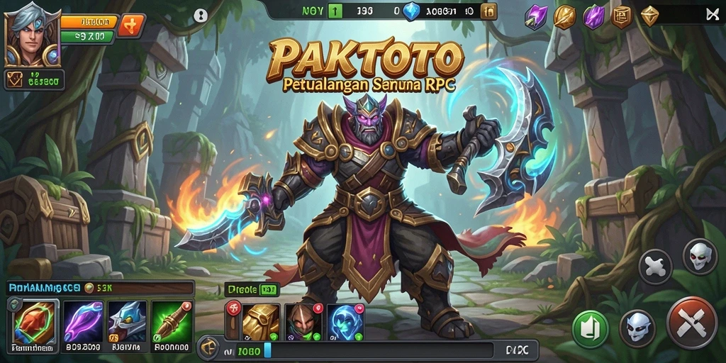 Tampilan gameplay PAKTOTO dengan pertempuran seru dan karakter yang menawan.