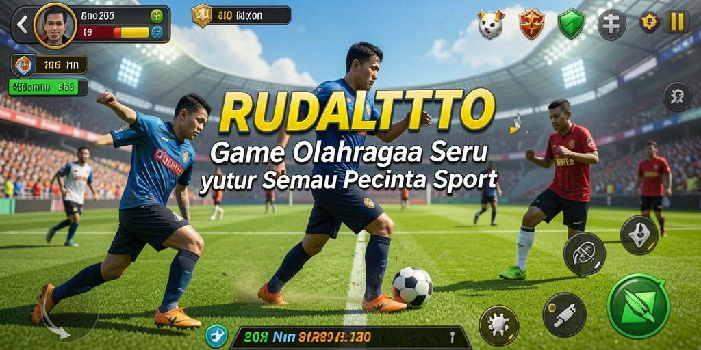 Tampilan screenshot utama RUDALTOTO menampilkan aksi seru dalam permainan olahraga.
