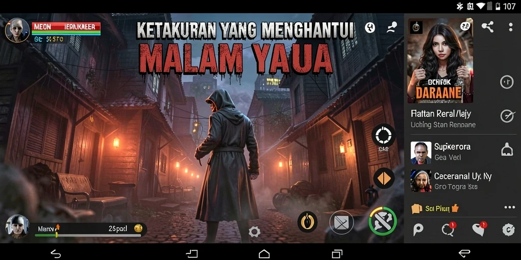 Tangkapan layar V07 menampilkan suasana mencekam dalam gameplay.