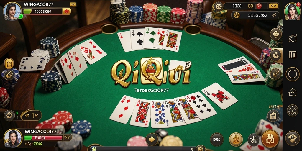 Tangkapan layar gameplay QiuQiu di WINGACOR77 yang menarik.