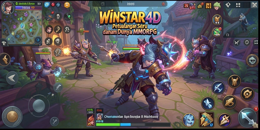 Gameplay seru dan interaksi sosial dalam game MMORPG.
