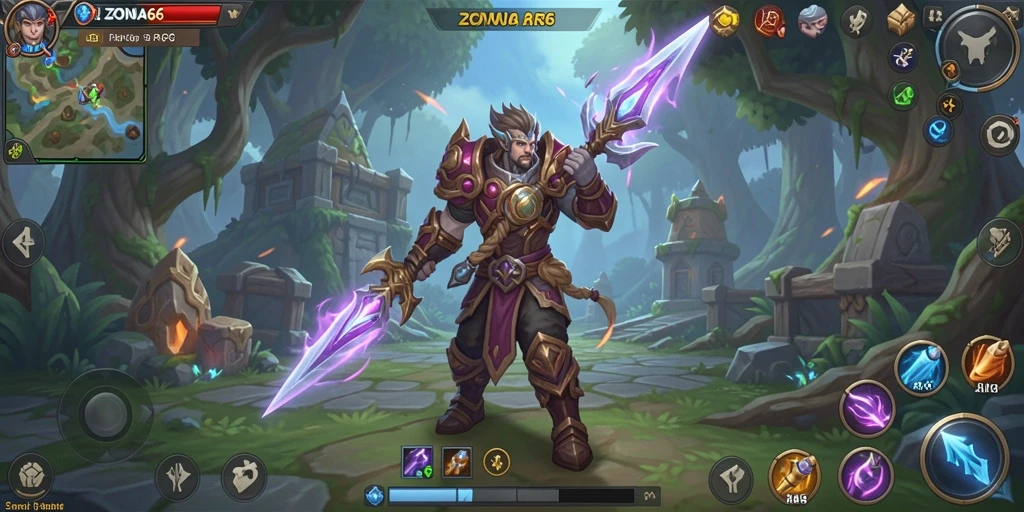 Tangkapan layar dari gameplay ZONA66 menampilkan pertarungan seru dan karakter menarik.